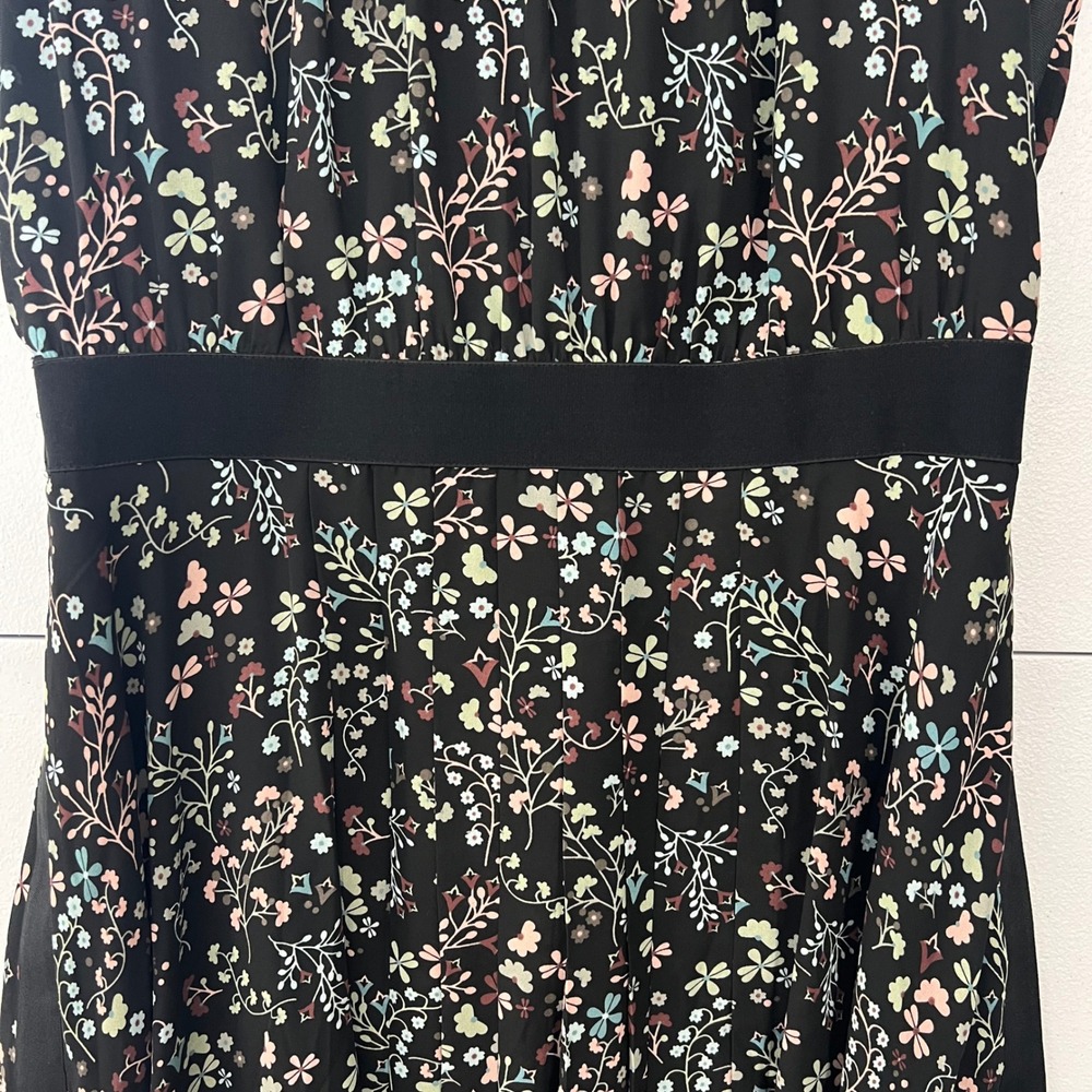 Ted Baker London 4 Dress Frarley Hazel Black Floral High Low Wedding Guest Event - Picture 7 of 14